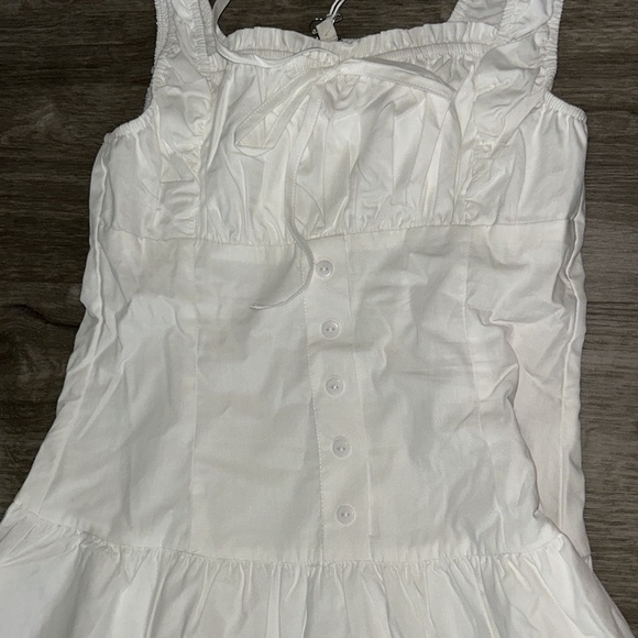 Moon River Corset Top Button Down Tiered Maxi Dress - Picture 11 of 11